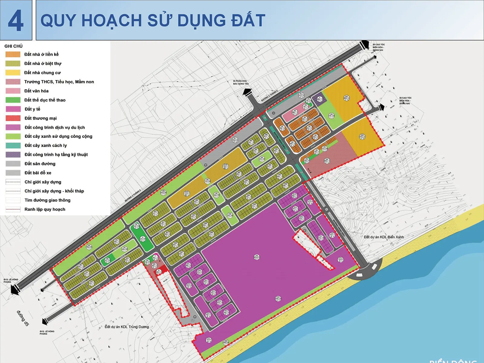 Bản đồ quy hoạch sử dụng đất dự án Sun Group Vũng Tàu tại phường 10 và phường 11, Vũng Tàu. Dự án Sun Group Vũng Tàu: Tầm nhìn mới cho bất động sản nghỉ dưỡng cao cấp ven biển