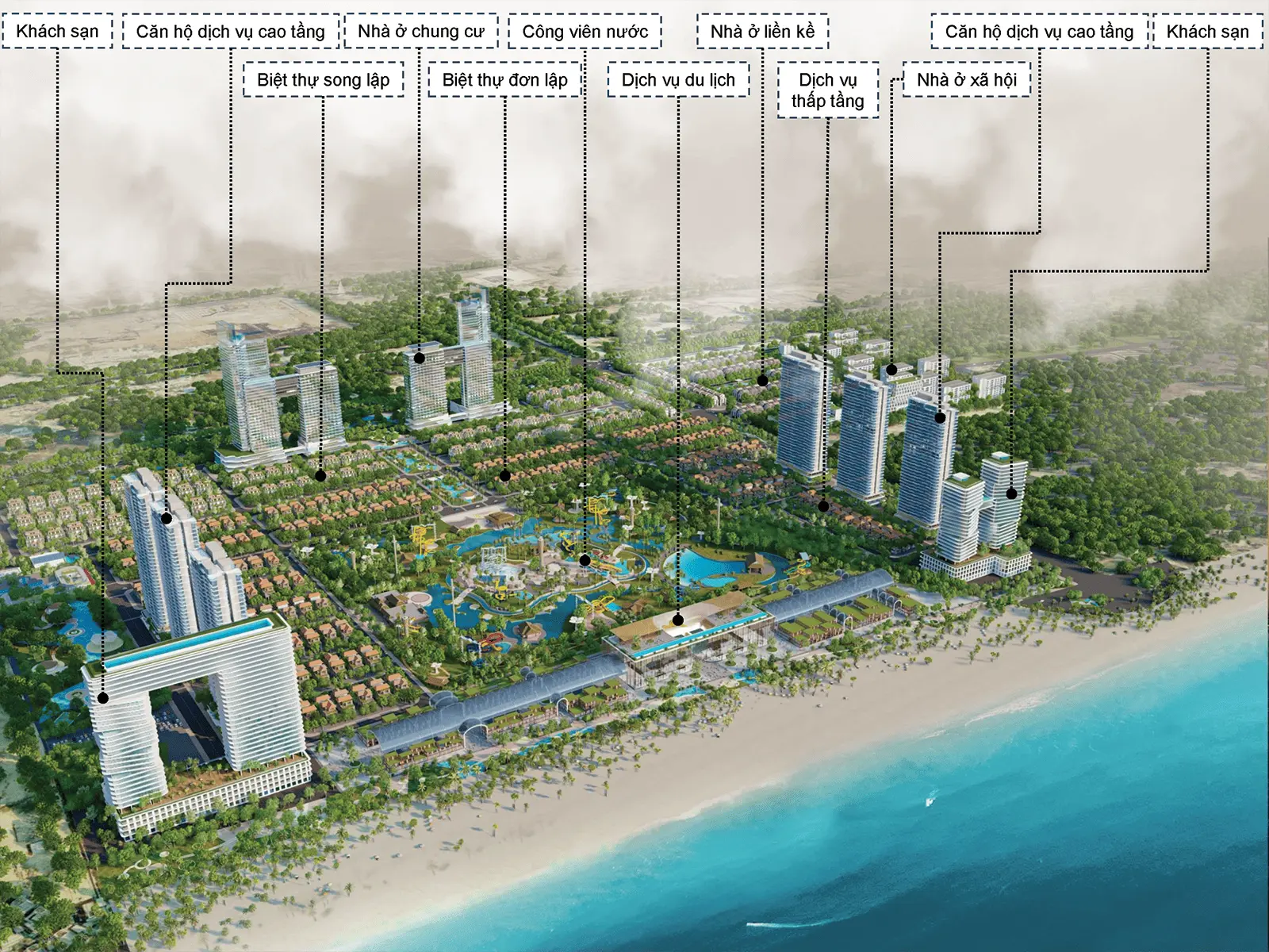 Dự án Sun Group Vũng Tàu: Khu đô thị hiện đại ven biển với các dịch vụ đẳng cấp quốc tế.