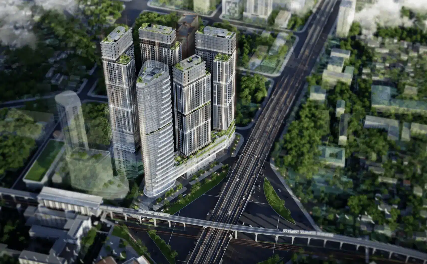 Dự án Sun Group Cầu Giấy nằm tại ngã tư Phạm Hùng và Xuân Thủy, thiết kế đẳng cấp, tiện nghi vượt trội.