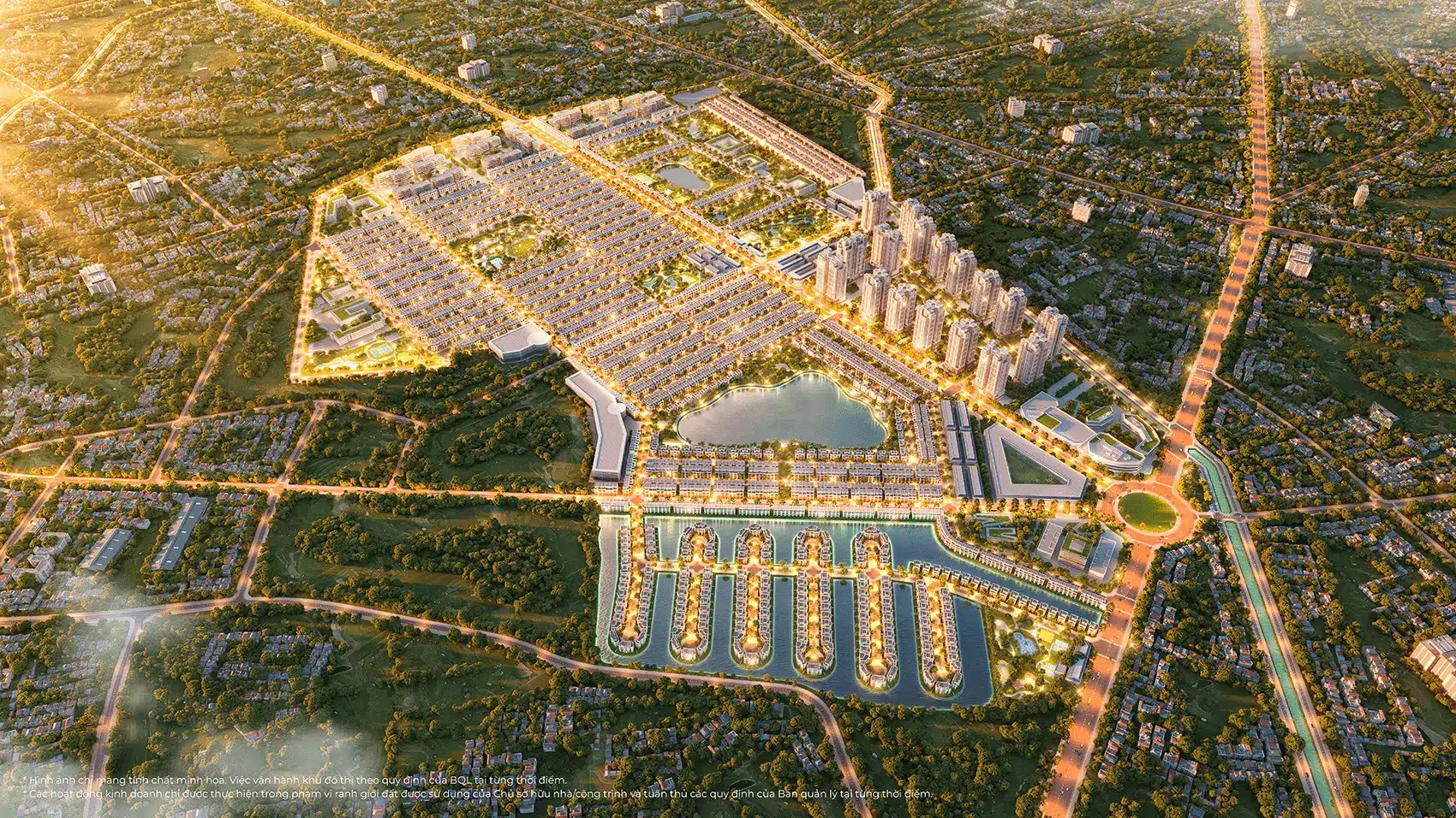 Phối cảnh Vinhomes Green City – Đô thị All-in-One đầu tiên tại Tây Bắc TP.HCM, trung tâm phát triển kinh tế mới.