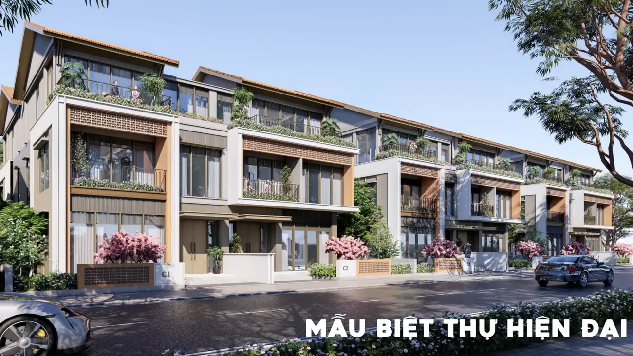 Biệt thự sang trọng tại đảo Thiên Đường – Charmora City, do Sun Group đầu tư, mang đẳng cấp quốc tế.