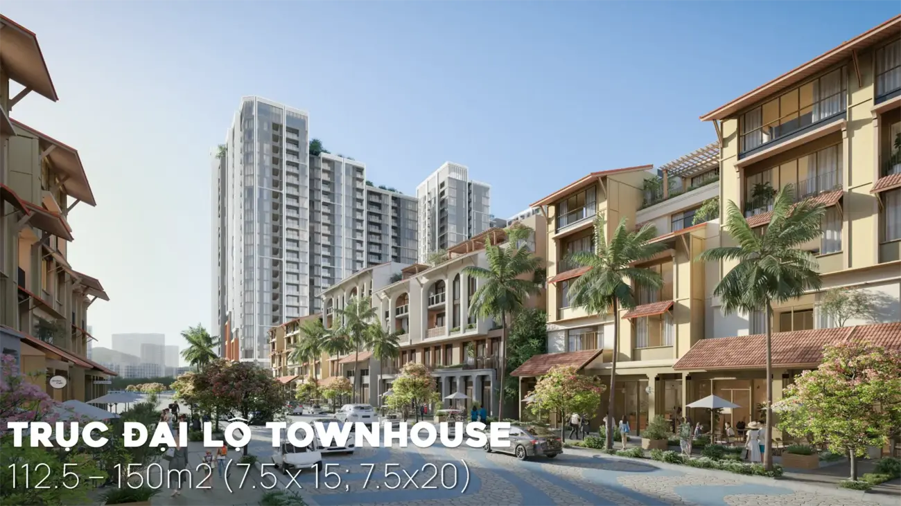 Townhouse sang trọng tại Charmora City – Khu đô thị ven sông đẳng cấp quốc tế tại Nam Nha Trang.